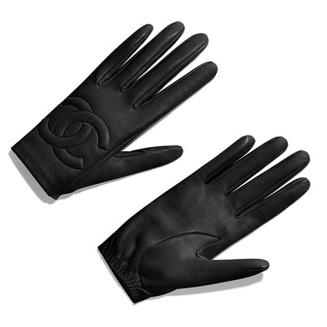 chanel gloves black